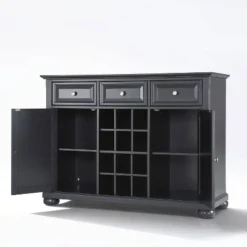 Alexandria Sideboard Cabinet With Wine Storage Black - Crosley -Crosley GUEST ec5fea6b d7a1 43ab 9e1d 1751717a8a3a