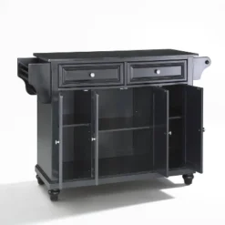 Cambridge Black Granite Top Full Size Kitchen Island/Cart - Crosley -Crosley GUEST edf058f3 3b4d 42f5 a099 0830183fe5ea