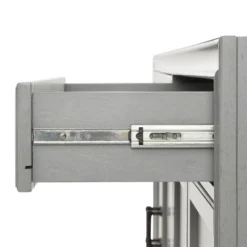 3pc Tara Entertainment Set With Closed Storage Distressed Gray - Crosley -Crosley GUEST ee20ac3d b119 48b7 bf9b 5b5be3baca7c 1