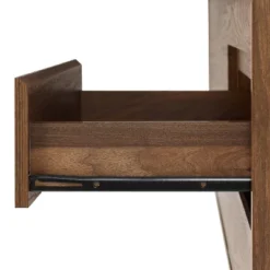 Teagan Record Storage Sideboard Brown Oak - Crosley -Crosley GUEST ef37aa03 f3bf 4c35 a036 099d65cb170a