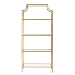 80.5" Aimee Etagere Gold - Crosley -Crosley GUEST f2c19f1c f956 4ae8 98d7 c769d47497d8