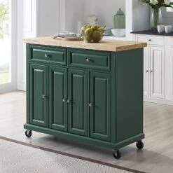 Madison Kitchen Island/Cart Emerald Green - Crosley -Crosley GUEST f2dde81c d4f0 436e 9599 06e643cc3400