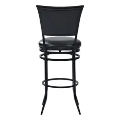 Rachel Swivel Barstool Black With Cushion - Crosley -Crosley GUEST f3577d2e 2efb 4306 9f78 a17eeebf9460