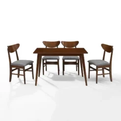 5pc Landon Rectangle Dining Set With Wood Chairs - Crosley 15 5pc Landon Rectangle Dining Set With Wood Chairs - Crosley -Crosley GUEST f856da62 3b2b 4de6 84c5 887a607a121a