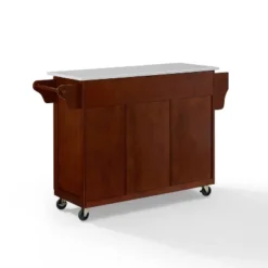 Eleanor Granite Top Kitchen Cart Mahogany - Crosley -Crosley GUEST f8fb262d 8ad1 4c54 b366 76deab302145