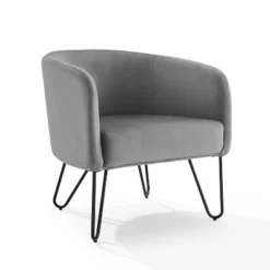 Parkway Velvet Accent Chair - Crosley -Crosley GUEST f9d5ce65 84dc 4ef2 94f3 fb9e76527822