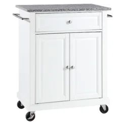 Solid Granite Top Portable Kitchen Cart/Island - Crosley -Crosley GUEST fb3b3caf 7949 4442 a574 ffa70a8add76