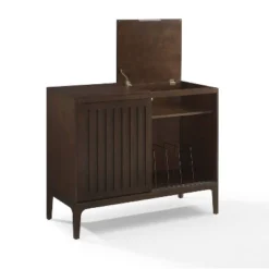 Asher Record Storage Media Console Dark Brown - Crosley -Crosley GUEST fb9e4daa da95 4348 9afa af1f09b9ff9b