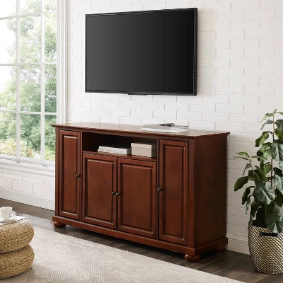Alexandria TV Stand For TVs Up To 60" Dark Red - Crosley 2 Alexandria TV Stand For TVs Up To 60" Dark Red - Crosley - Image 2
